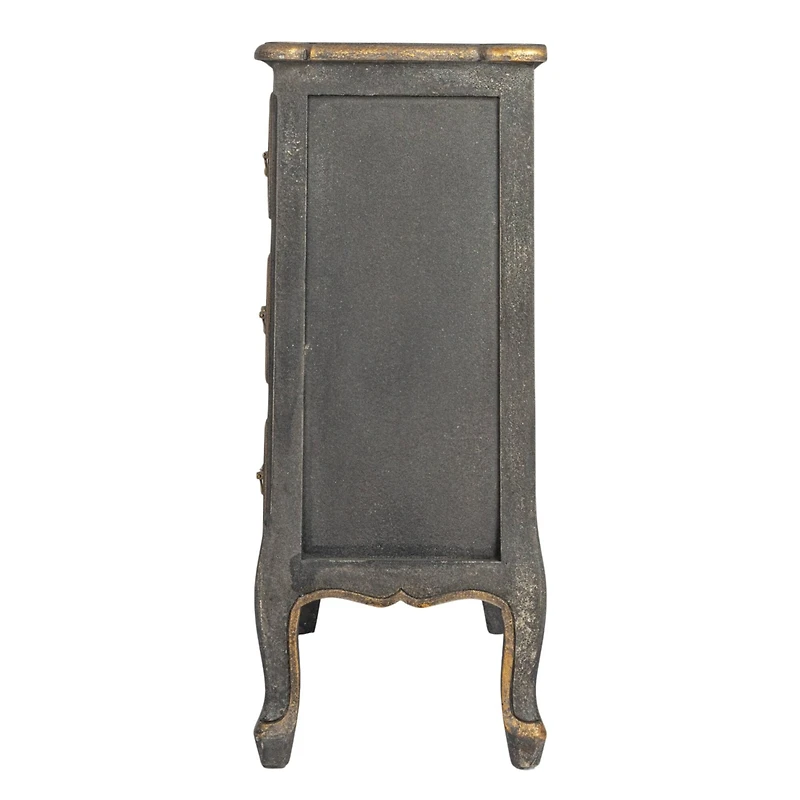 Hello Honey® Distressed Black Wood Dresser Cabinet