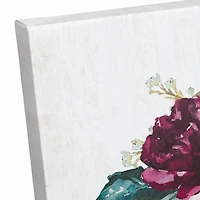 Jewel Toned Florals Canvas Wall Art