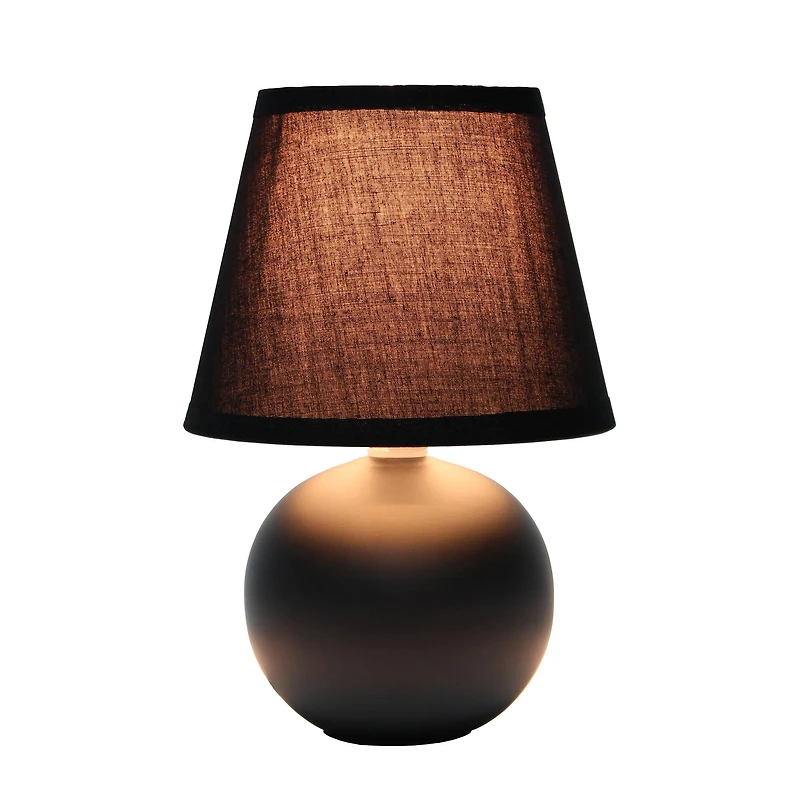 Creekwood Home Nauru 8.5" Ceramic Orb Base Table Lamp