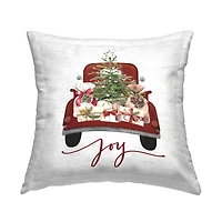 Stupell Industries Joy Holiday Car Presents Throw Pillow