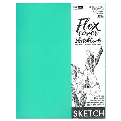 Pro Art® Premium Sketchbook with Flexible Cover, 8.5" x 11"