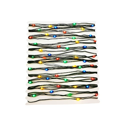 100ct. Multicolor LED Bead String Lights on Green Wire by Ashland®