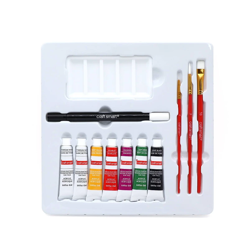 11" x 11" Christmas Dog Canvas Painting Kit by Artist's Loft™