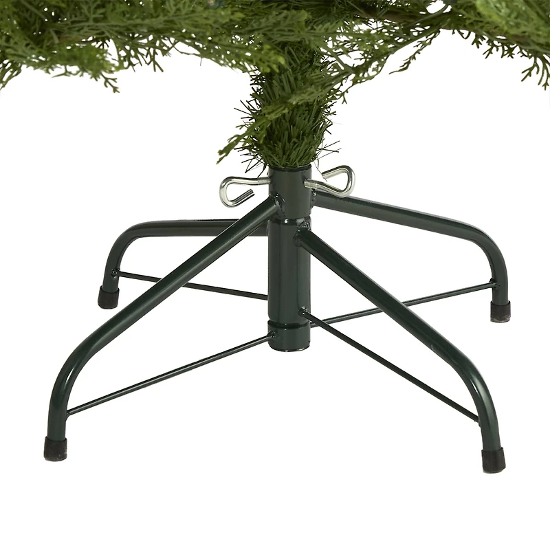 5ft. Pre-Lit Wisconsin Fir Artificial Christmas Tree, Warm White LED Lights