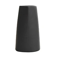 9" Black Ceramic Minimalistic Vase Set