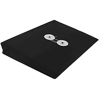 JAM Paper Black 5.5" x 7.5" Plastic Button & String Tie Closure Envelopes, 12ct.