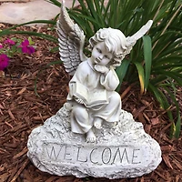 Santa's Workshop 12.5" Welcome Angel Accent