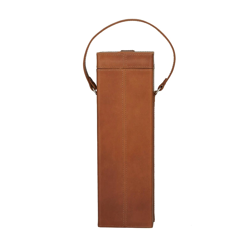 Tan Modern Wine Holder, 5" x 5" x 19"