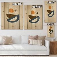 Designart - Abstract Sun Moon Geometric Print I