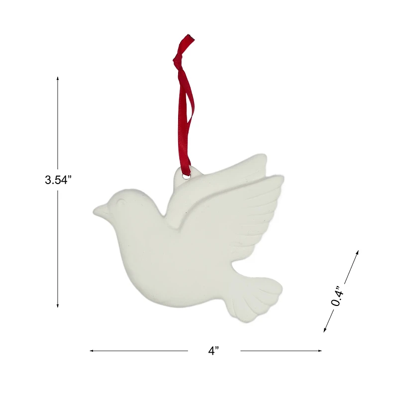 4" DIY Ceramic Dove Ornament by Make Market®