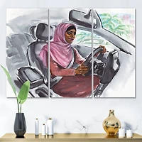 Designart - Arabian Woman Driving A Car III