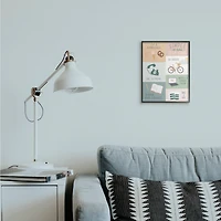 Stupell Industries Simple Home Self Care Advice Wall Accent with Black Frame