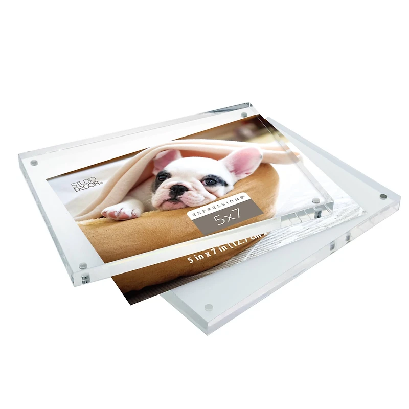 Expressions™ Clear Acrylic Block Frame by Studio Décor