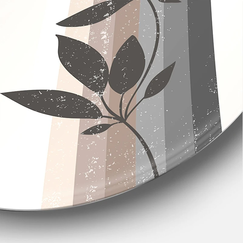 Designart - Abstract Rainbow Sun and Moon In Earth Tones III