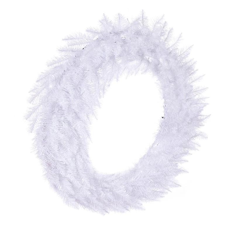 48" Sparkle White Spruce Christmas Wreath