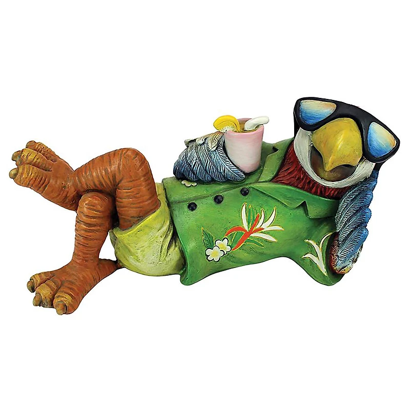 Design Toscano 9.5" Just Chillin' Tiki Parrot Statue