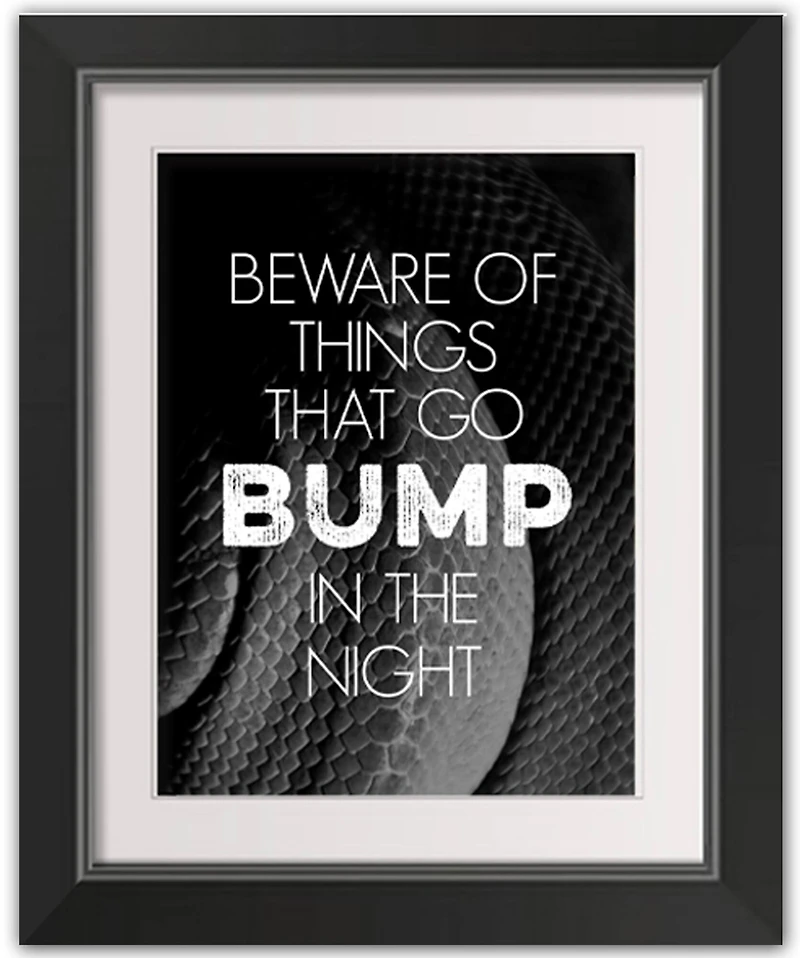In The Night Black Framed Print Wall Art