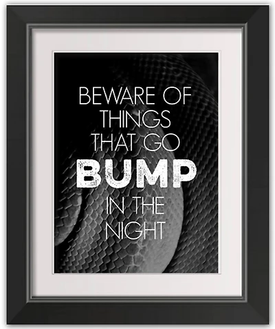 In The Night Black Framed Print Wall Art