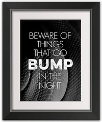 In The Night Black Framed Print Wall Art