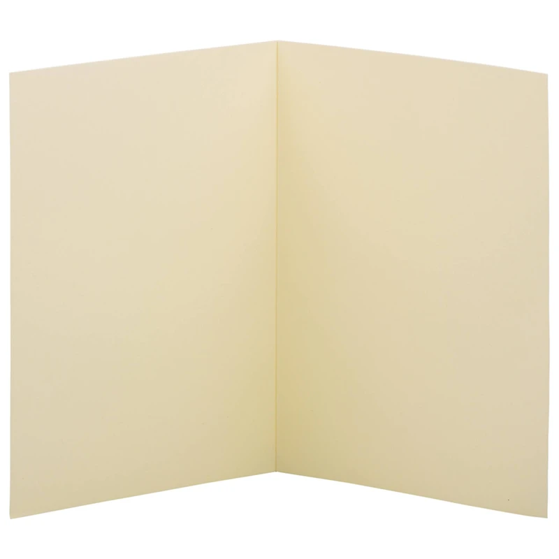 JAM Paper A2 Ivory Blank Foldover Cards