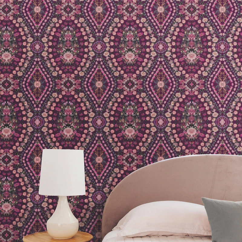 RoomMates Mr. Kate Dried Flower Kaleidoscope Peel & Stick Wallpaper