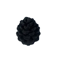 7.25" Black Flocked Pinecone Tabletop Décor by Ashland®