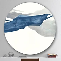 Designart - Gouache Sapphire on Gray II