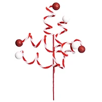 13.5" Red & White Peppermint Swirl Pick by Ashland®