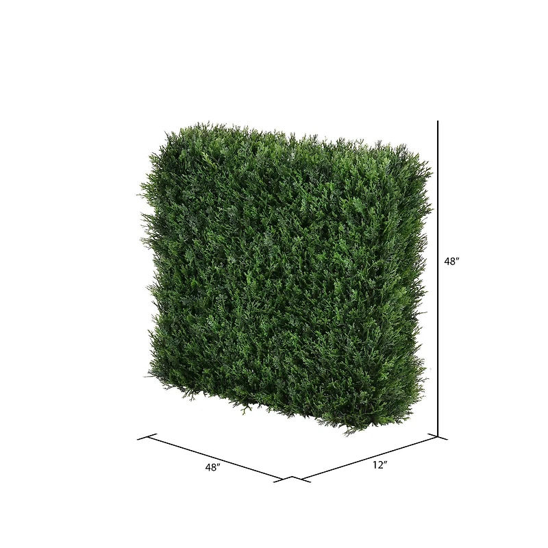 48" Artificial Cedar Hedge