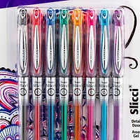 Pentel Arts® Slicci® 0.25mm Extra Fine 8 Gel Pen Set