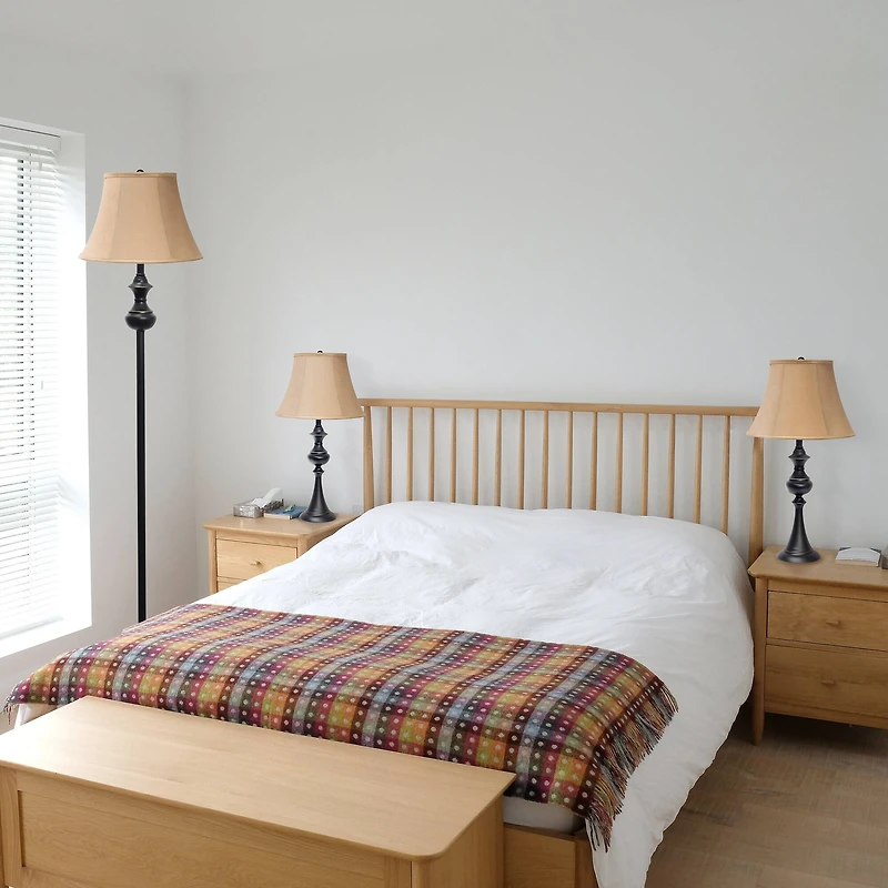 Lalia Home 3-Piece Restoration Bronze Lamp Set