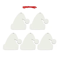 3.25" Hat Hardboard Sublimation Ornaments, 5ct. by Make Market