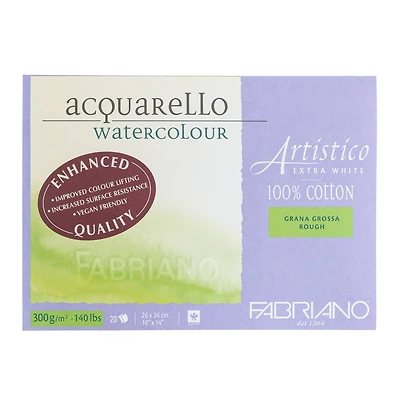 Fabriano® Artistico Extra White Rough Watercolor Block