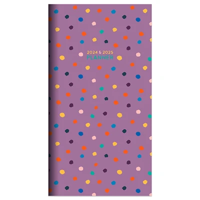 2024-2025 Polka & Purple Monthly Pocket Planner