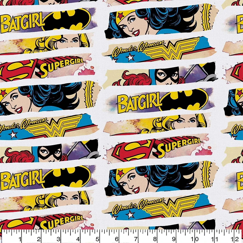 Camelot Fabrics DC Comics Heroines Cotton Bundle, 4ct.