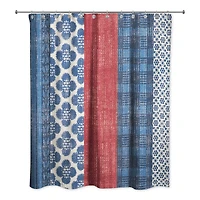 Patriotic Patchwork Shower Curtain