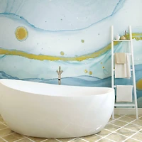 RoomMates Sea Foam Peel & Stick Wallpaper Mural