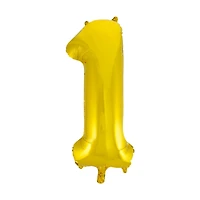 6 Pack: Gold Foil Number Balloon by Celebrate It™