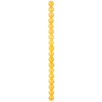 Yellow Crackled Quartzite Round Beads, 10mm by Bead Landing™