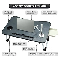 Sparkly Selections 25.25" Black Diamond Painting & Crafting Lap Desk