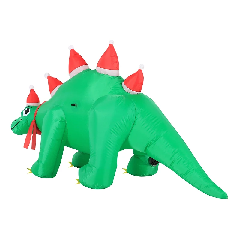 Occasions 5ft. Inflatable Santa Hat Stegosaurus