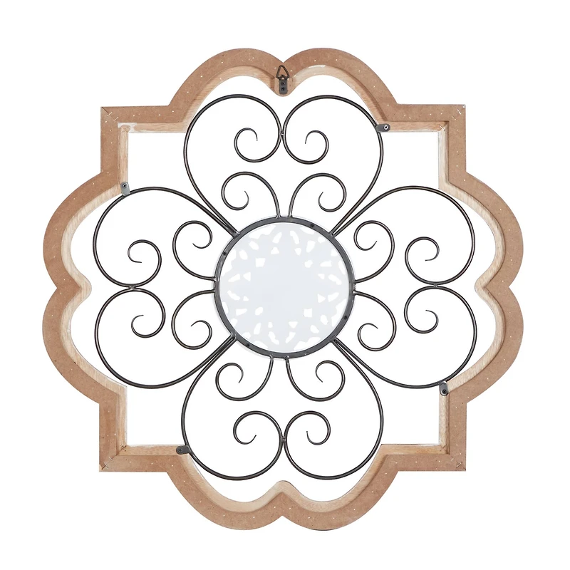 27" Brown Metal & Wood Farmhouse Wall Décor