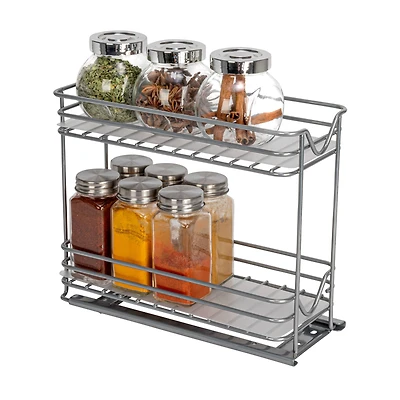 Household Essentials Glidez 2-Tier Spice Rack Organizer