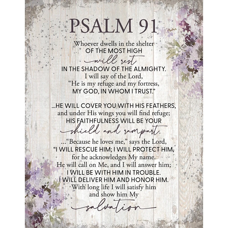 Psalm 91 Wood Plaque