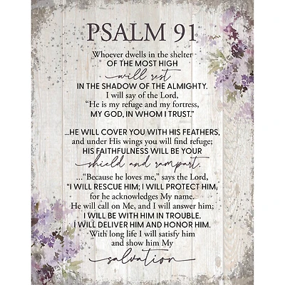 Psalm 91 Wood Plaque