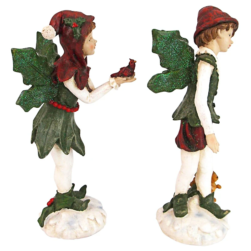 Design Toscano Santa's Victorian Holly Christmas Elves Statue Set