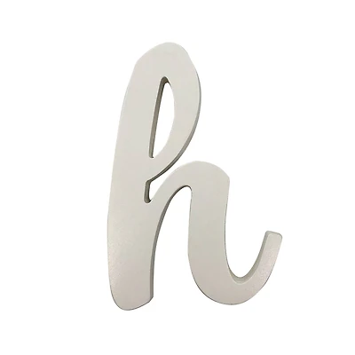 White Lowercase MDF Script Letter by Make Market®