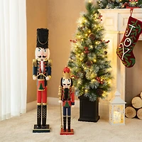 Glitzhome® 24" Wooden Christmas King Nutcracker
