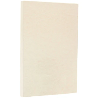 JAM Paper Natural 8.5" x 14" Legal Parchment Cardstock, 250 Sheets