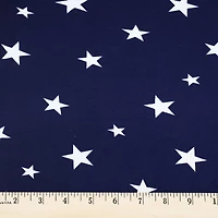 Fabric Merchants Stars on Double Brushed Stretch Fabric